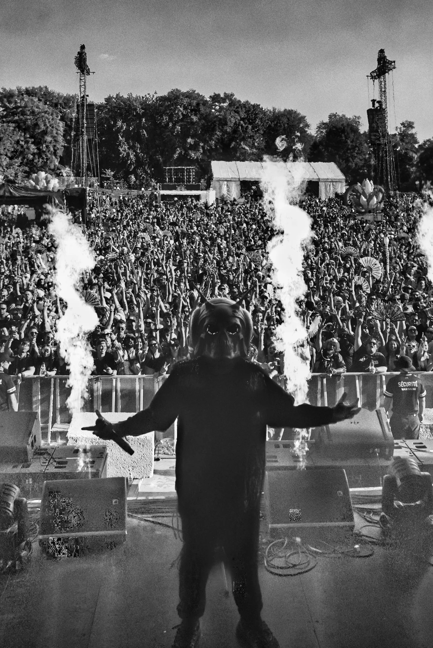 SLUGZ performing in front of a festival crowd